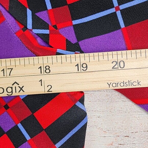 Bob Mackie Wearable Art Button-Up Tunic 100% Silk Womens Size S - Picture 9 of 10